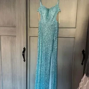 cinderella divine | Dresses | Ladivine By Cinderella Devine Elegant Light  Blue Sequin Prom Homecoming Dress 2 | Poshmark